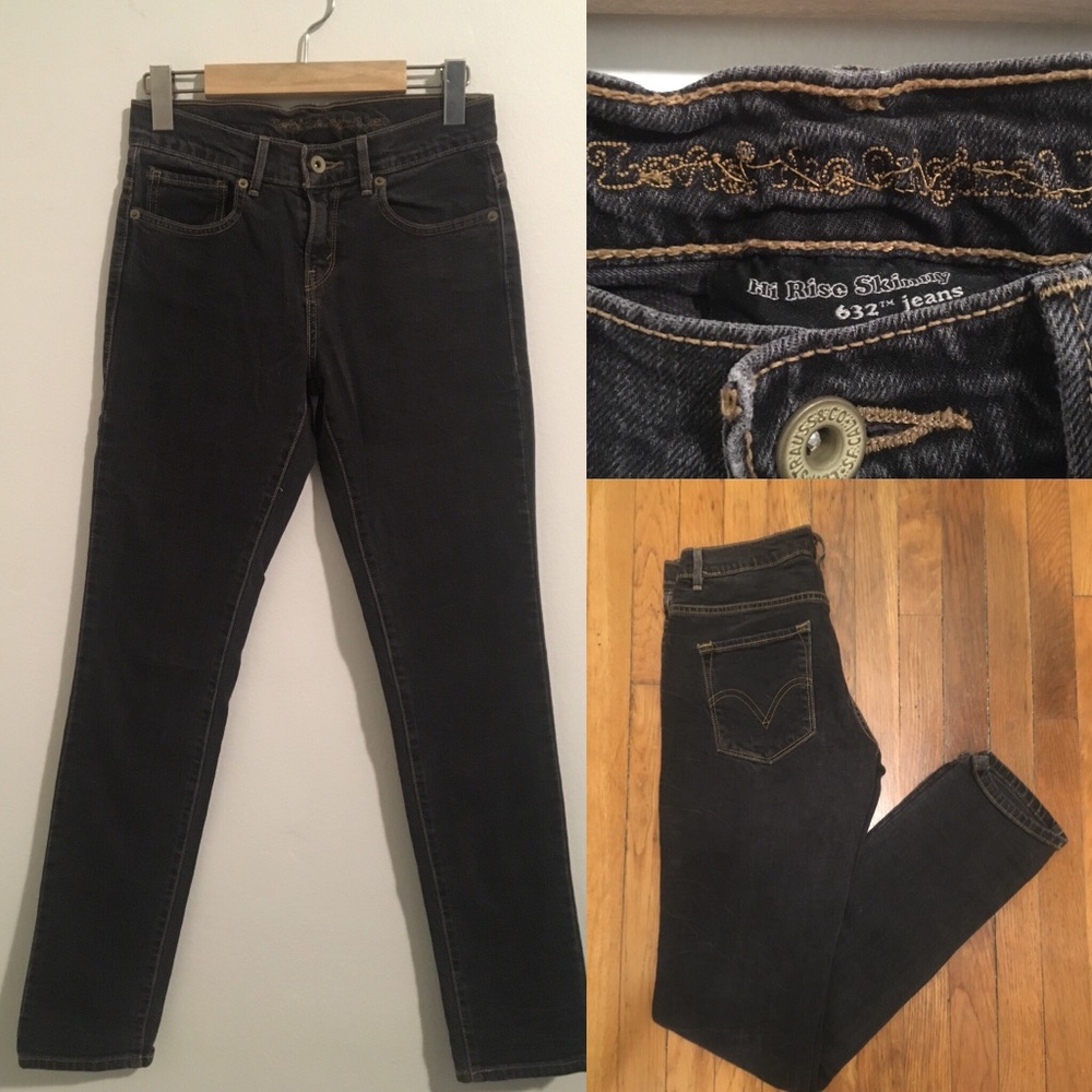 LEVIS HIGH-RISE SKINNY DENIM JEANS Sz 25